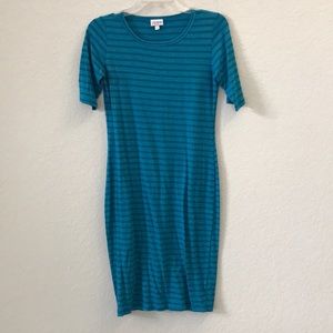 Blue stripe dress